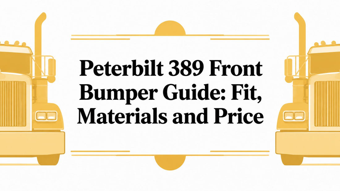 Peterbilt 389 Front Bumper Guide: Fit, Materials and Price - Galhor