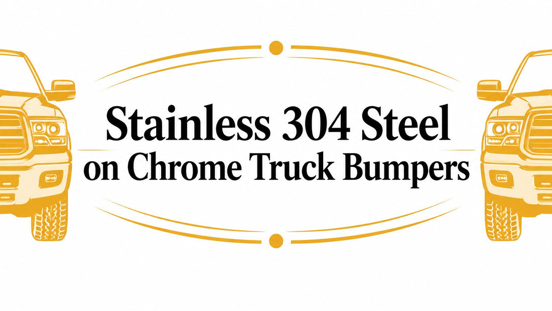 Stainless 304 Steel on Chrome Truck Bumpers - Galhor
