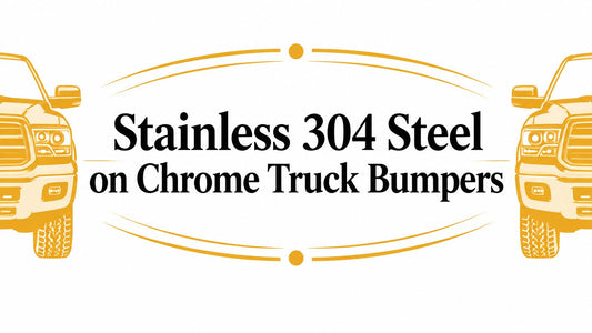 Stainless 304 Steel on Chrome Truck Bumpers - Galhor